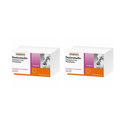 DESLORATADIN-ratiopharm 5 mg Filmtabletten Set (2x 100St)