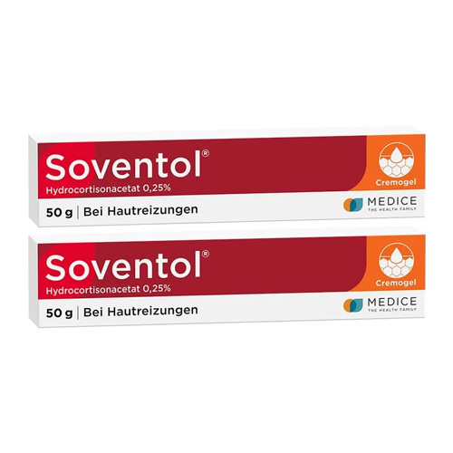 SOVENTOL Hydrocortisonacetat 0,25% Creme (2x 50g)