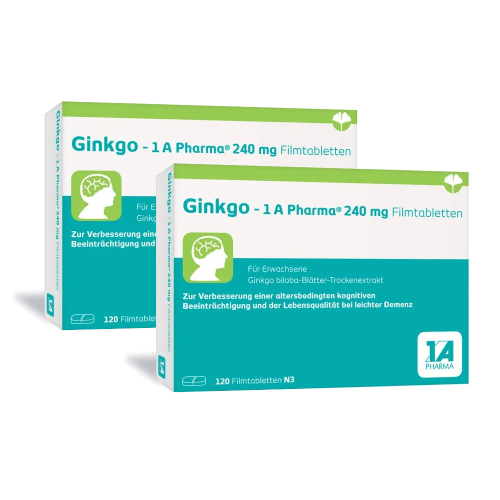 GINKGO-1A Pharma 240 mg Filmtabletten Doppelpackung (2x120St)