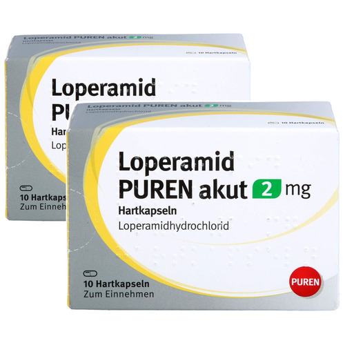 LOPERAMID PUREN akut 2 mg Hartkapseln Doppelpackung