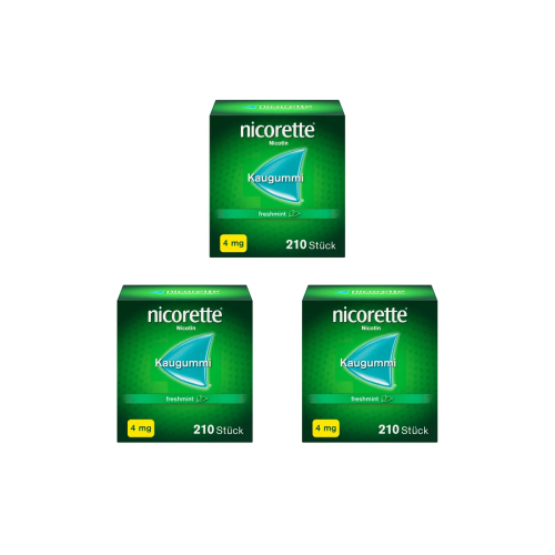 NICORETTE Kaugummi 4 mg freshmint (3x210 St)